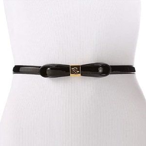 Lauren Ralph Lauren Patent Leather Bow Belt